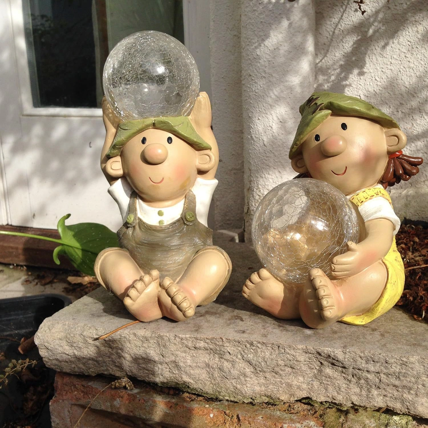  Creative Cartoon Resin Doll Customized Solar Garden Light Garden Sculpture Crafts Lawn Decoration